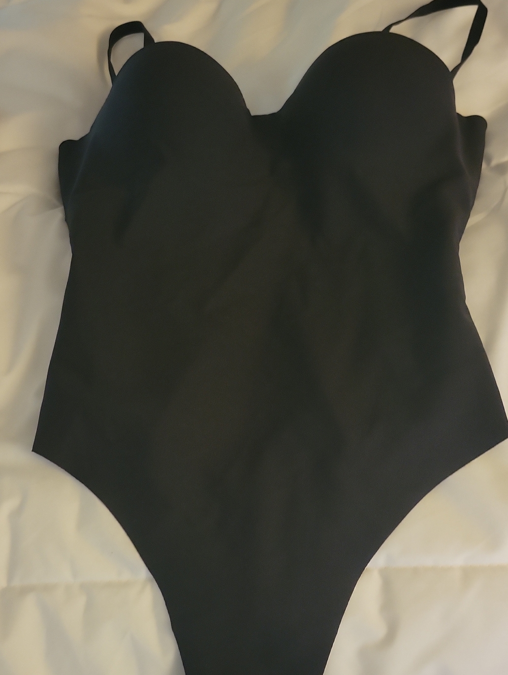 SKIMS NWT Black Sculpting One-Piece Bodysuit with Molded Cups